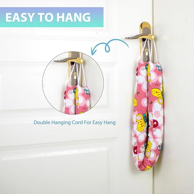 Weighted Door Draft Stopper, 2 Pack 32 Inch Under Door Blocker, Bottom of Door - Image 4