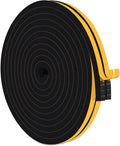 Square Foam Seal Tape, Blocks Drafts & Noise, Strong Adhesive | Seals doors by Trisiki
