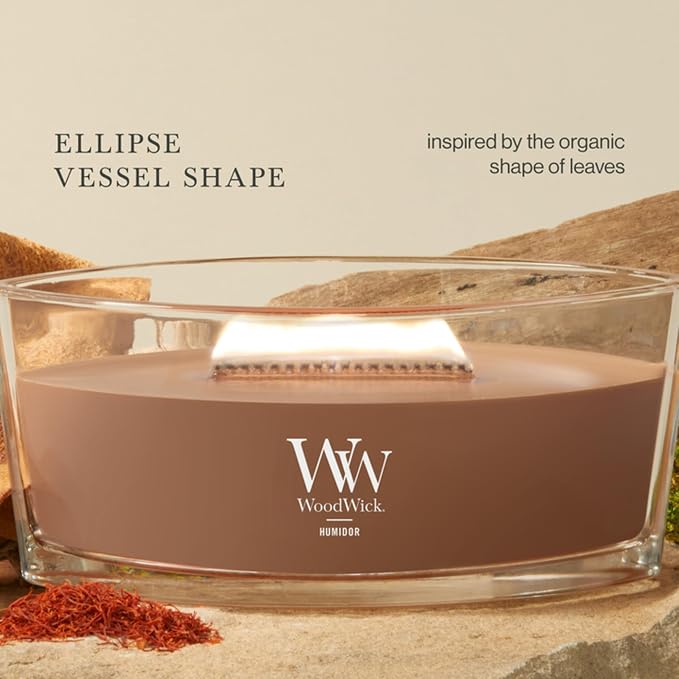 WoodWick Humidor Gifts for Women and Men, 16 oz Ellipse Candle - Image 5