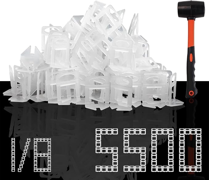 Storystore 5500pcs Tile Leveling Clips 1/8 Inch Tiles Spacers by Storystore