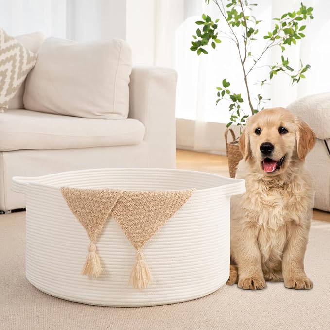 OIAHOMY 90L Extra Large Blanket Basket - Image 5