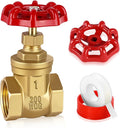 1’’ NPT Brass Gate Valve, 200 WOG Manual Rotary Sluice Valve by Boltigen