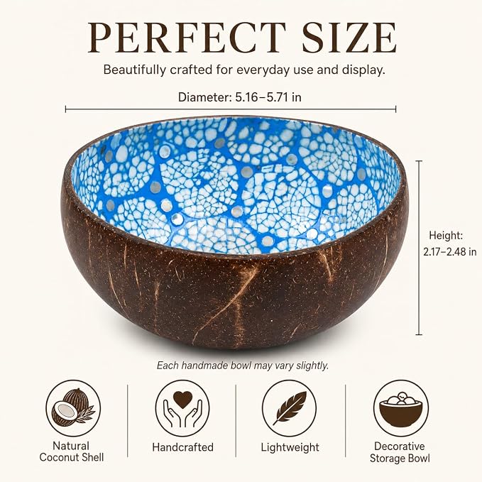 Natural Coconut Bowl Key Decorative - Image 2