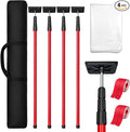 10FT Dust Barrier Poles Kit, Spring Retractable Isolation Support Poles by FANMOSSHOME