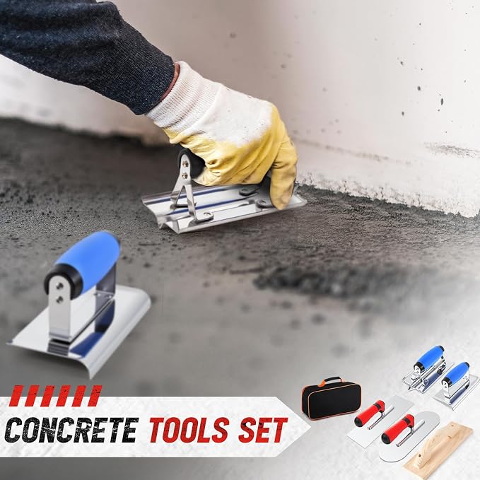 6pcs Concrete Hand Tools Set Masonry Tools Includes Stainless Steel Concrete - Image 6