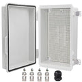 Waterproof Electrical Box, IP67 Junction Box Stainless Steel Latch Hinged Grey by YETLEBOX