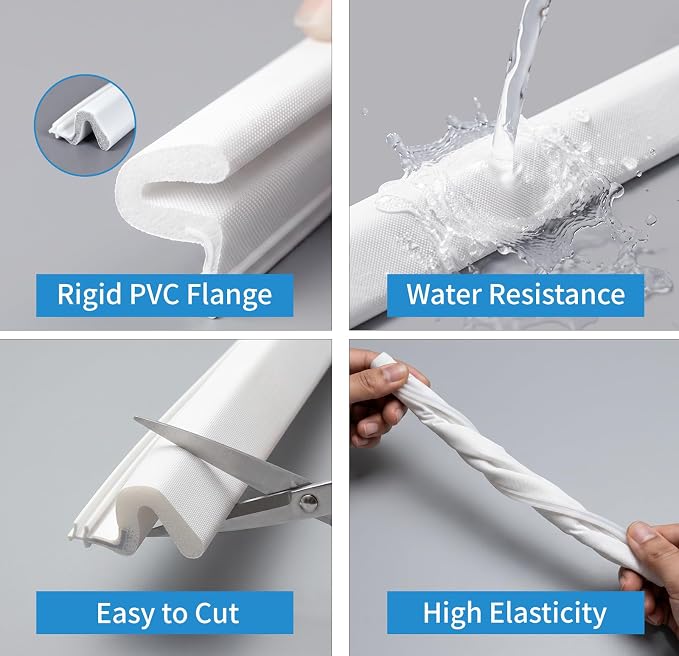 40FT Weather Stripping Door Seal, V-Shaped Q Foam, Door Weather Stripping - Image 4