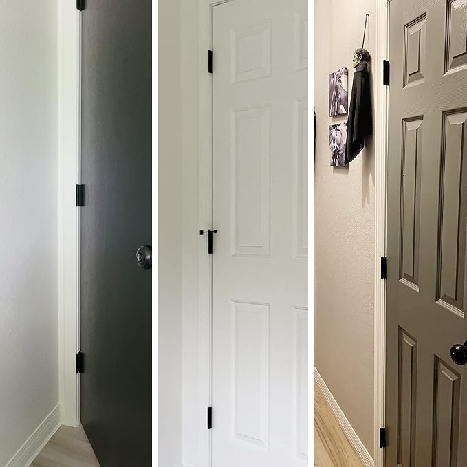 TDCHINGES Rounded Door Hinges Matte Black 3.5" 5/8" Radius Removable Pin | 48 - Image 7