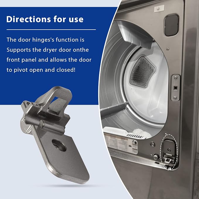 MEF62782201 Dryer Door Hinge Compatible - Image 6