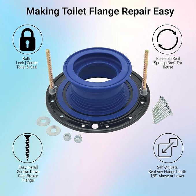 One N Done Toilet Flange Repair Kit - Image 2