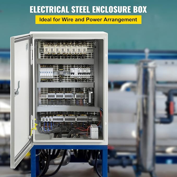 VEVOR NEMA Steel Enclosure, IP66 Waterproof & Dustproof, Outdoor/Indoor - Image 2