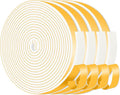 Weather Stripping Tape for Door, High Density CR, 1/2 in x 1/8 in x 52 Ft | by MIKONIYA