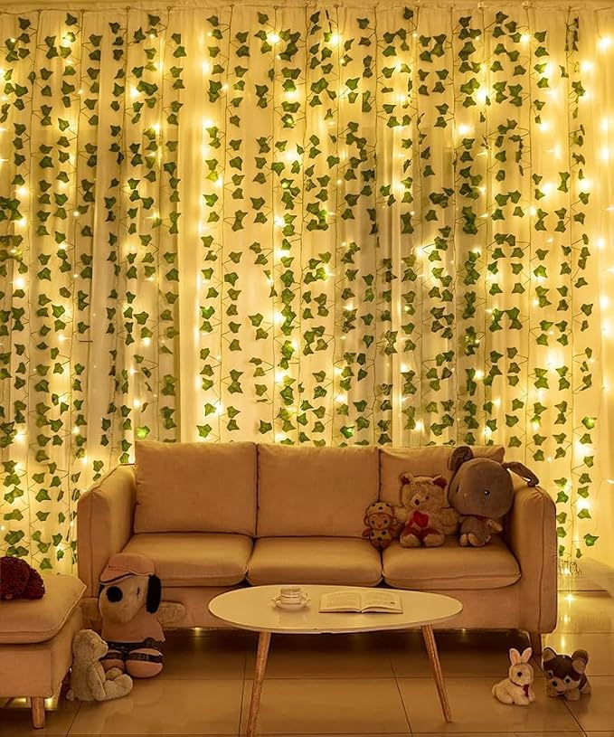 RECUTMS Fake Wall Curtain Ivy Vines - Image 4
