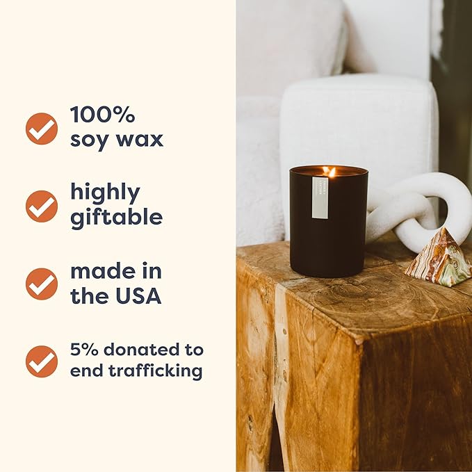 Vetiver & Tonka Scented Candle - Image 3