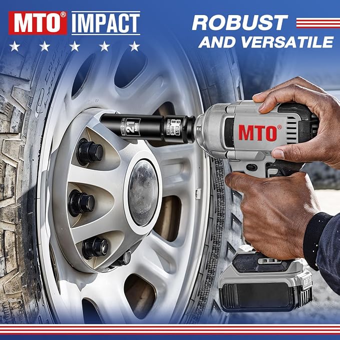 4-Piece Impact Socket Adapter and Reducer Set, 1/4" & 3/8" & 1/2" Impact Driver - Image 7