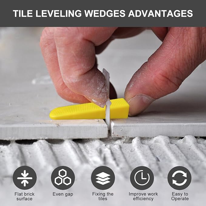 Tile Leveling Wedges 1260 pieces Reusable Tile Leveler System - Image 6