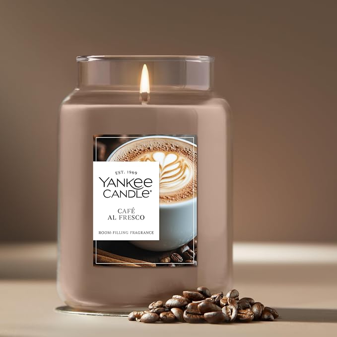 Yankee Candle Café Al Fresco Scented Candle, 22oz Large Jar - Image 4