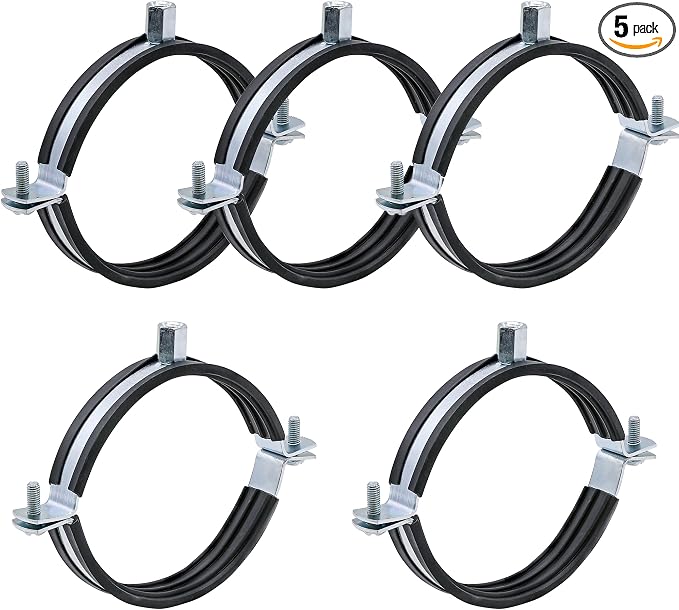 5 PCS Split Ring Pipe Hanger Heavy Duty Adjustable Pipe Bracket Clamp Wall by Choosewhatyouneed