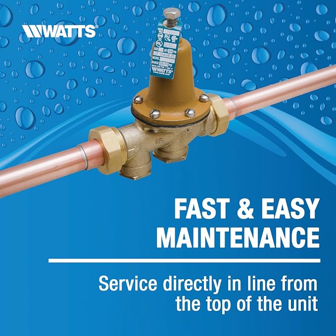 Watts LF25AUB-Z3 Lead-Free Water Pressure Reducing Valve 3/4" NPT - Image 10
