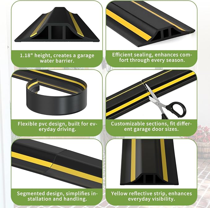 1.25" H Garage Door Threshold Seal, Total 20.6FT - Image 3
