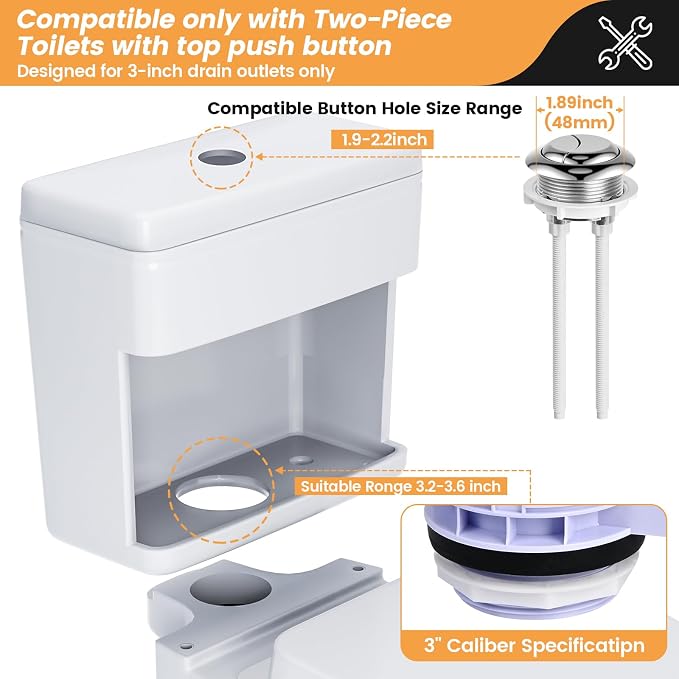 3-Inch Dual Flush Valve Replacement Kit - Image 4