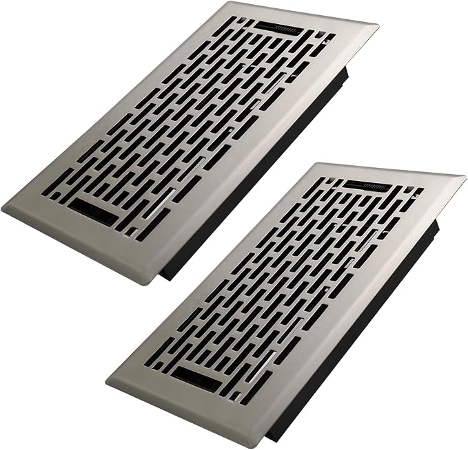 Howeall 4x8 Inches 2 Pack Heavy Duty Walkable Floor Register by Howeall