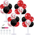 TONIFUL 4 Set Red Black Balloon Stand Balloon Centerpieces by TONIFUL