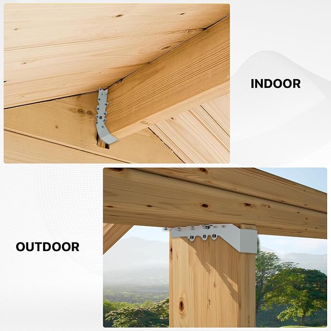 20 pcs 2x10 Joist Hanger, LU210 18 Gauge Double Shear Face Mount Joist Hanger - Image 4