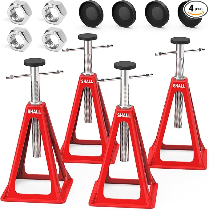 SHALL RV Stabilizer Jacks, Single Support up to 7500 Lbs, RV Leveling Screw Jack by SHALL