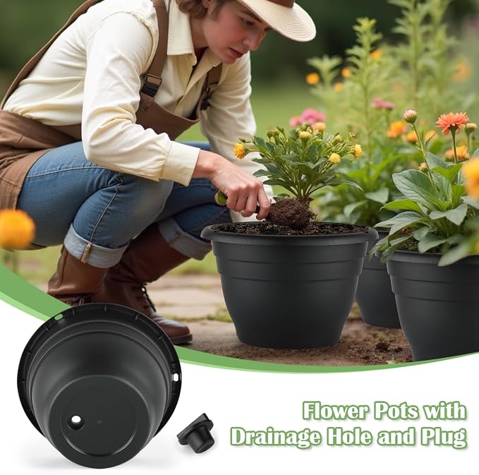 RooTrimmer 3 Pack 11 Inch Plant Pots - Image 2
