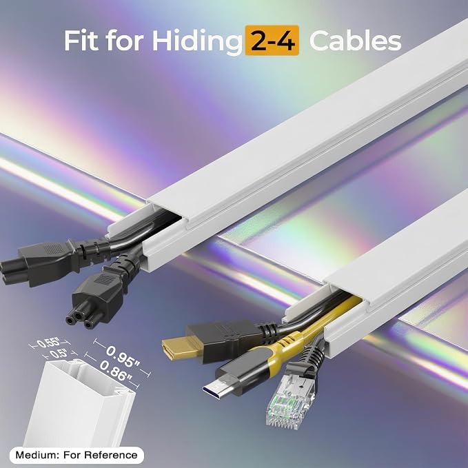 113.4in Cord Hider Kit, Cord Covers - Image 2