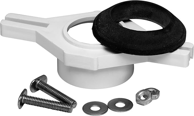 Oatey 43540 2-inch Black ABS Horizontal Adjustable Urinal Flange Kit - Image 3