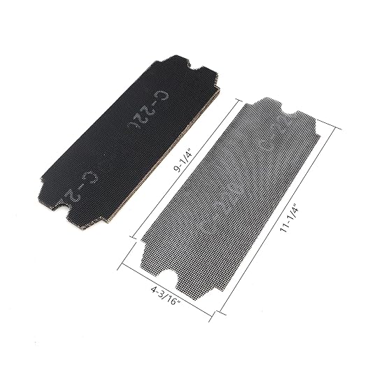 SCOTTCHEN Drywall Sanding Screen Mesh Sheet 4-3/16" x 11-1/4" Grit #220-12pcs - Image 2