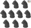1/2" 45-Degree-Elbow, Home TZH Internal Threaded Cast Malleable Iron Elbow by HomeTZH