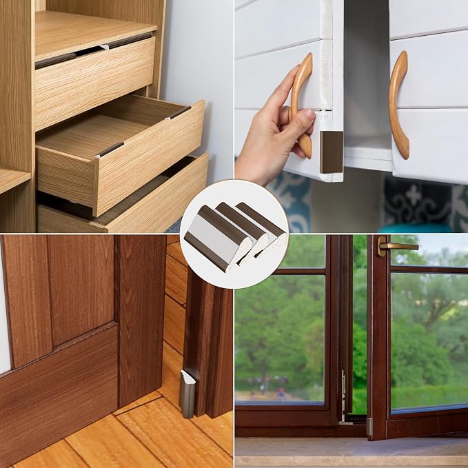 Kneelisa 3Pcs×196” Wedge-Shape Foam Window Weather Stripping Door Seal | - Image 6