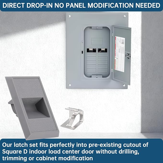 Electrical Panel Door latches for Square D Panel Cover | Load Center Cover - Image 4