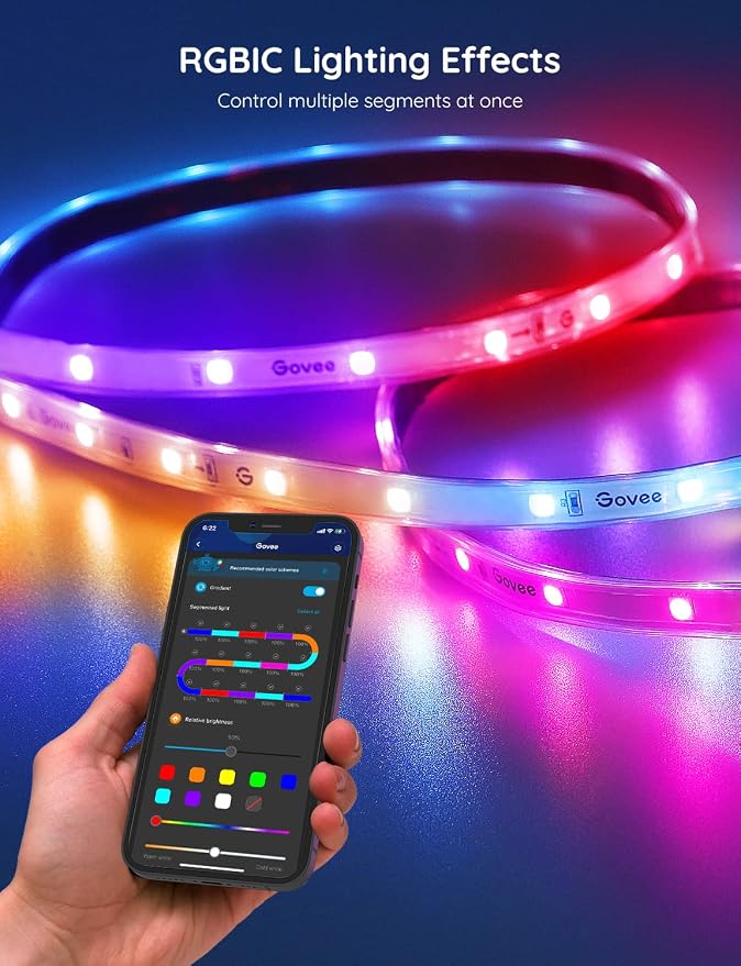 Govee Outdoor LED Strip Lights, 65.6ft Smart Led Strip Lights Work - Image 3