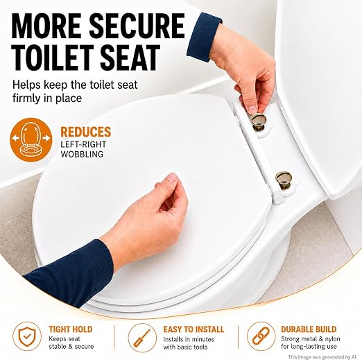 A.I.FORCE Toilet Seat Screws, Toilet Seat Bolts, Hinge Bolts & Nuts - Image 4