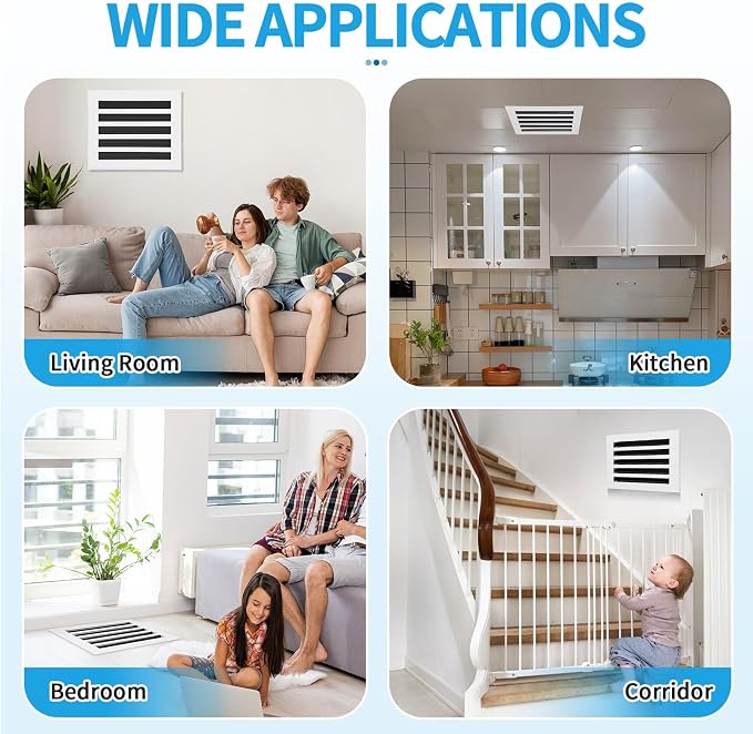 12x10 Modern AC Vent Cover, Decorative Air Vent Register Grille - Image 6