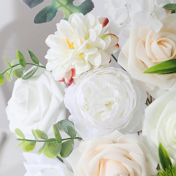 Artificial Flowers Fake Rose Flowers Dahlia - Image 2