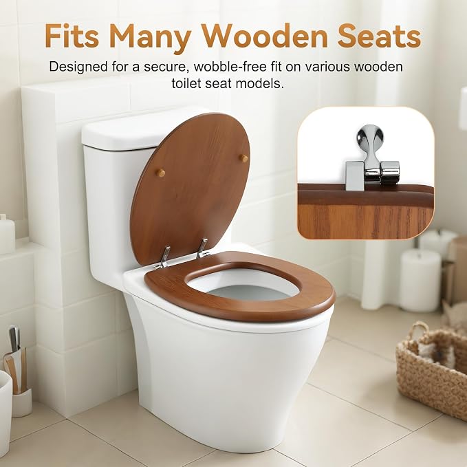 Universal Toilet Seat Hinges Replacement Kit - Image 7