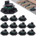 12 Pack Adjustable Deck Support Pedestals, 1-9/16" to 2-3/8" Height | Deck by MCCKLE