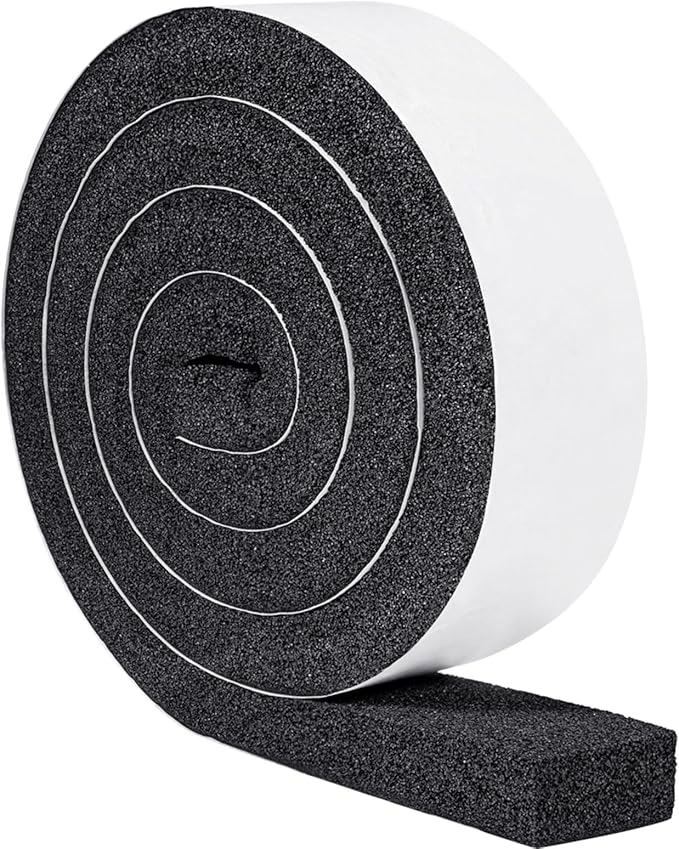 Yotache Open Cell Foam Air Conditioner Weather-Strip Seal Tape 2"x1" | Thick by yotache