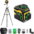 3x360° Laser Level with Tripod & Remote, Built-in 5200mAh Battery | Adjustable by iKOVWUKMeasuringTools