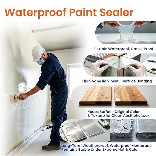 180 Oz Transparent Waterproof Sealant, Indoor & Outdoor - Image 9