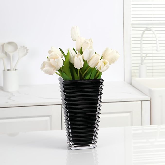 MCMCNCUIU Crystal Glass Vase, Large Crystal Vases - Image 3