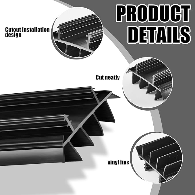 Pushglossy 4 Pcs Door Bottom Seal - Image 3
