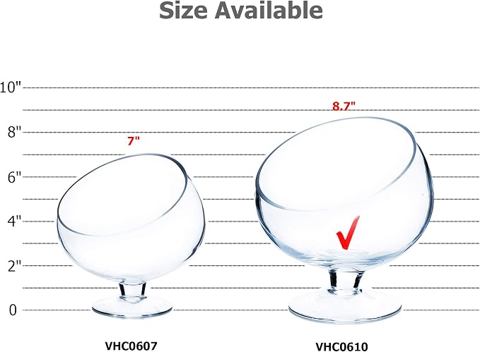 WGV Slant Cut Bowl Glass Vase - Image 3
