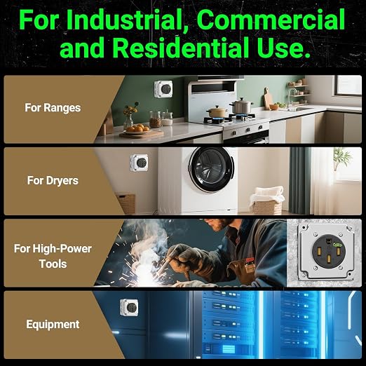 Nema 14-50 EV Outlet Weather Resistant 50 Amp EV Charging Receptacle Heavy Duty - Image 8