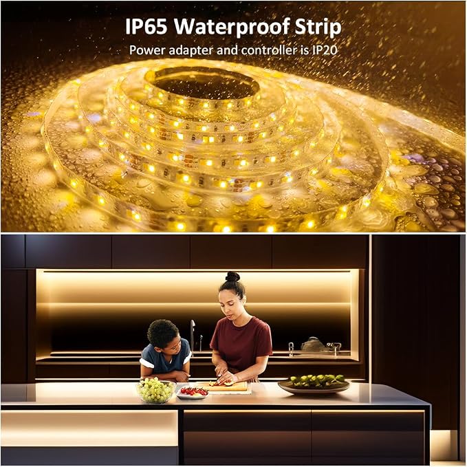 20ft Waterproof Tunable White LED Strip Lights Dimmable 3000K-6500K 12V | - Image 2